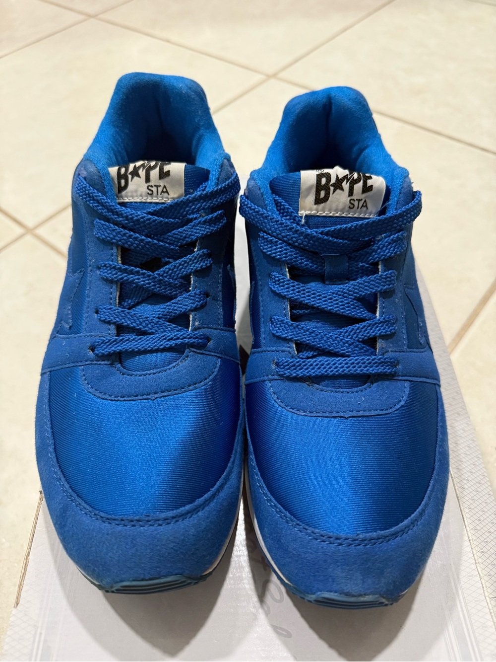 A BATHING APE BAPE COLOR TRACK STA LT Navy Blue US9 Sneaker - Picture 6 of 8
